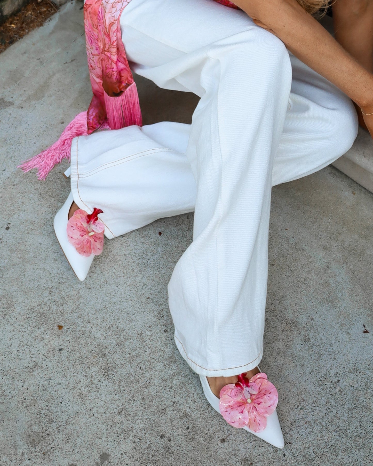 Orchid Shoe Clips - Watermelon